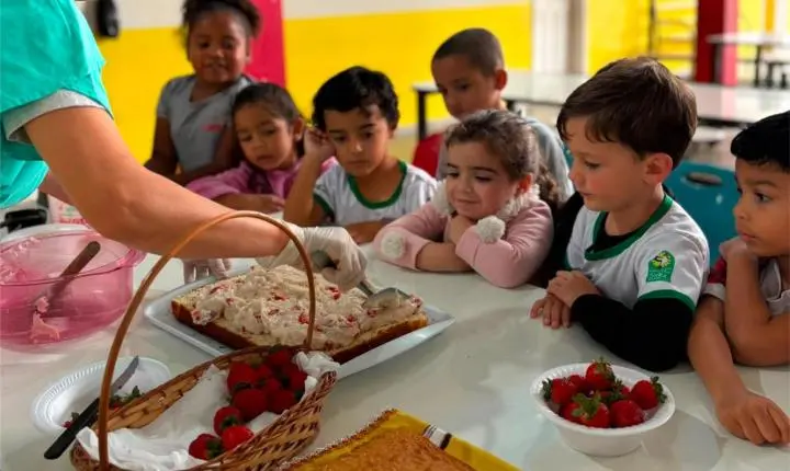 Escola de Vargem Alta transforma cultivo do morango em aprendizado e valoriza agricultura local