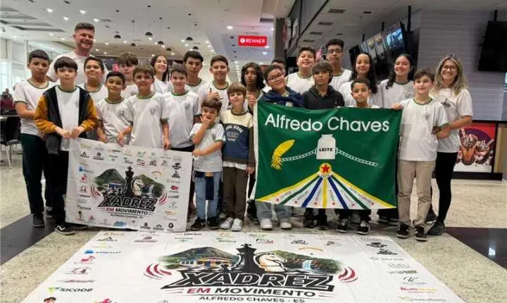 Estudantes de Alfredo Chaves conquistam medalhas e se destacam em campeonato de xadrez em Aracruz