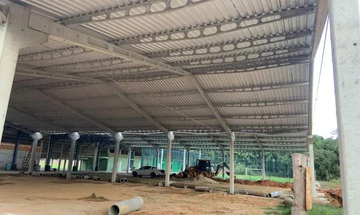 Galpão Comunitário de Jaciguá entra na fase final das obras em Vargem Alta