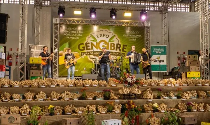Gengibre, música e gastronomia colocam Santa Leopoldina no centro das atenções neste fim de semana
