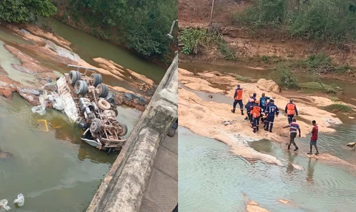 Grave acidente com caminhão deixa vítima fatal na ES-488, em Cachoeiro