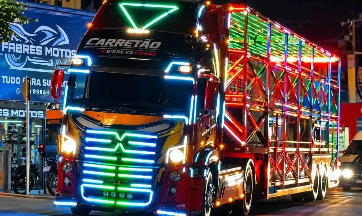 Uma carreta iluminada vai levar diversão a Jaciguá e Boa Esperança nesta segunda